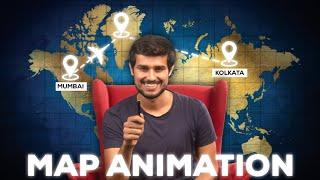 How To Make Map Animations Like @dhruvrathee @Vox | Map Animation Video Kaise Banaye