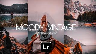 MOODY VINTAGE Lightroom preset | Moody Vintage preset | Free Lightroom presets #57