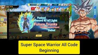 Super Space Warrior All Code For Beginning