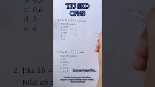 SOAL MATEMATIKA DASAR TIU SKD CPNS SOAL TES MASUK KERJA