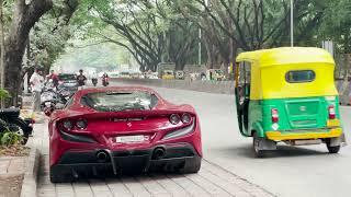 Supercars in India 2024 September (Bangalore) Lamborghini Aventador, Ferrari 296, Nissan GTR...