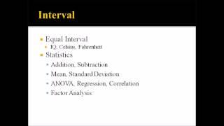 Levels of Measurement in Statistics (Nominal, Ordinal, Interval, Ratio)