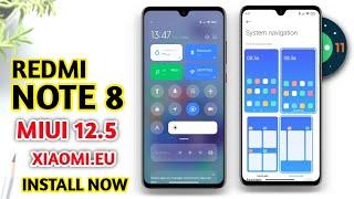 REDMI NOTE 8 MIUI 12.5 | HOW TO INSTALL MIUI 12.5 XIAOMI.EU ON REDMI NOTE 8, REDMI NOTE 8 ANDROID 11