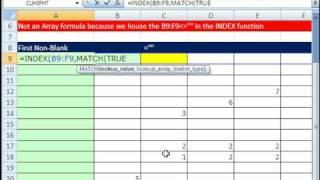 Excel Magic Trick 365: Return First Non-Blank (Not An Array Formula)