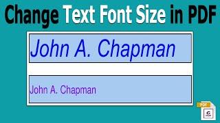 How to change text font size in a Fillable PDF Form in Nitro Pro