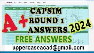 CAPSIM round 1 answers[2024]