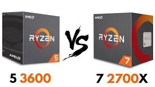 Ryzen 5 3600 vs Ryzen 7 2700X | Test in GAMES & Benchmarks | Ryzen 7 2700X vs Ryzen 5 3600