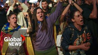 "Must be held accountable": Thousands protest in Valencia after deadly Spain floods