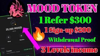 $500 Free Mood network Airdrop withdrawal: Withdrawal proof Trust wallet Airdrop | mood coins claim
