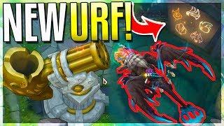 NEW URF MODE!!! NEW URF DRAGON + CANNON THROWS YOU ANYWHERE!! - Urf 2019 Gameplay -