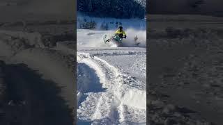 Speed ​​test of the BRP Freeride snowmobile.#travel #mountains #adventure #nature #world #live