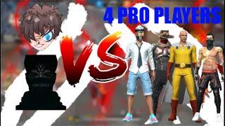 Vincenzo & Ruok Vs 4 Pro Players FreeFire