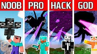 Wither Storm vs Noob vs Pro vs Hacker vs GOD in Minecraft!