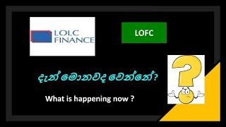 How is LOFC (LOLC Finance) වල දැන් මොනවද වෙන්නේ ? What is happening with LOFC now ?