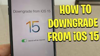 How to Downgrade from iOS 15 (Easy) No Computer Needed