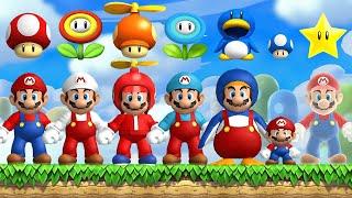 New Super Mario Bros. Wii HD - All Power-Ups