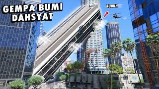 GAWAT !! Ada GEMPA BUMI TERKUAT di GTA 5 !! Aku Menyelamatkan Temanku  Yang Terjebak di Gedung !!!