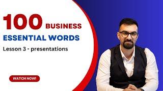 100 ESSENTIAL words in BUSINESS ENGLISH - lesson 3 #businessenglish  #learnenglish  #vocabulary