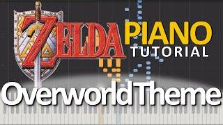 THE LEGEND OF ZELDA: A Link to the Past (Overworld Theme) [Piano Tutorial] [Synthesia]
