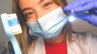 ASMR DENTIST EXAM ROLE PLAY! Toothpaste Case Study, Latex Gloves, Brushing & Scratching Sounds