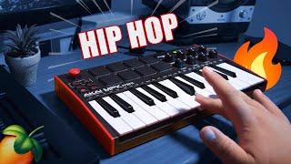 Making BOOM BAP beat Akai MPK Mini MK3 & FL Studio 21 * tutorial beatmaking