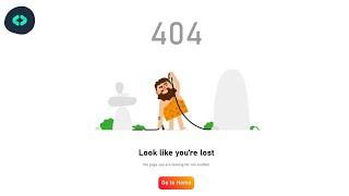 404 error page using html and css