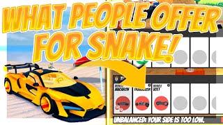 What People Offer For Snake On ROBLOX Jailbreak!