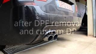 BMW E60 535D 272HP exhaust sound comparison