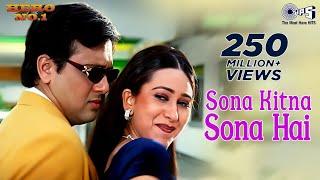 Sona Kitna Sona Hai | Govinda, Karisma Kapoor | Udit N & Poornima | Hero No.1 | 90's Hits