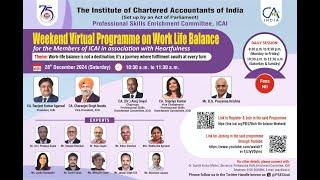 Weekend Virtual Programme on Work Life Balance