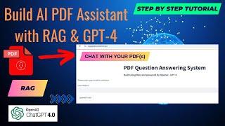 Build AI PDF Assistant with RAG & GPT-4 | Chat with Your PDFs | Step by Step Tutorial