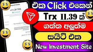 How to Earn Money Online Sinhala 2024 | TRX Earning Site | Live Withdraw  @woow_money_tv