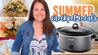 3 EASY Summer CROCK POT Meals to Beat the Heat | Slow Cooker Dinners