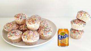 Fanta Muffins lecker und saftig | Muffins Grundrezept | Tassenrezept