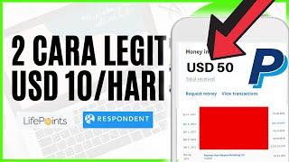 2 Cara Legit Jana USD 10 Paypal 2022 - Cara Buat Duit Online Tanpa Modal Respondent & Lifepoint