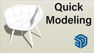 Quick Chair modeling Video in SketchUp
