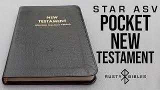 Pocket Edition Of The 1901 American Standard Version (ASV) By Star In Bonded Leather, Bible Review