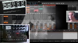 Analog Four sound design and fast tracks in #Bitwig #techno #1683