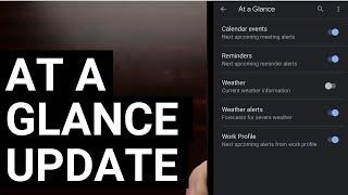 New Google App Update Lets You Customize the "At a Glance" Widget & Remove Weather Information