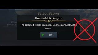 Lost Ark-How to fix ''unavailable region'' error