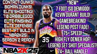 *NEW I JUST FOUND THE MOST GLITCHY 7’FT KEVIN DURANT ISO BUILD IN NBA 2K25 NEXT GEN! GAMEBREAKING!!!