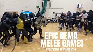 Epic HEMA Melee games at Gathering of Wolves 2024