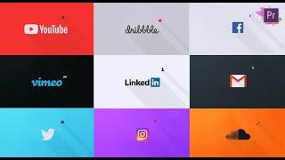 Flat Social Media Pack - Free Download Premiere Pro CC, After Effects CC Templates