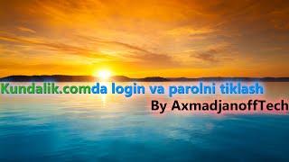 Kundalik.comda login va parol esdan chiqsa...