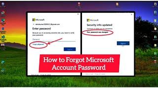 How to forgot Microsoft account password/Change Microsoft password #microsoft