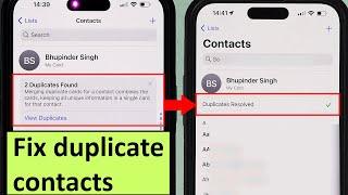 How to Merge Contacts on iPhone