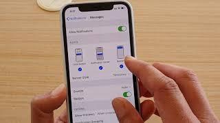 iPhone 11 Pro: How to Turn Messages Notification On / Off For Lock Screen, Banners, Notif Center