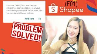 Cara Memperbaiki F01 Checkout Gagal - Error Shopee | Terbaru 2021