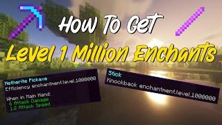 How To Get Level ONE MILLION Enchants In Minecraft (No Mods) (Java and Bedrock) 