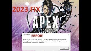 Apex Legends Fix 2023 Crash|Freeze|Device Hung Error